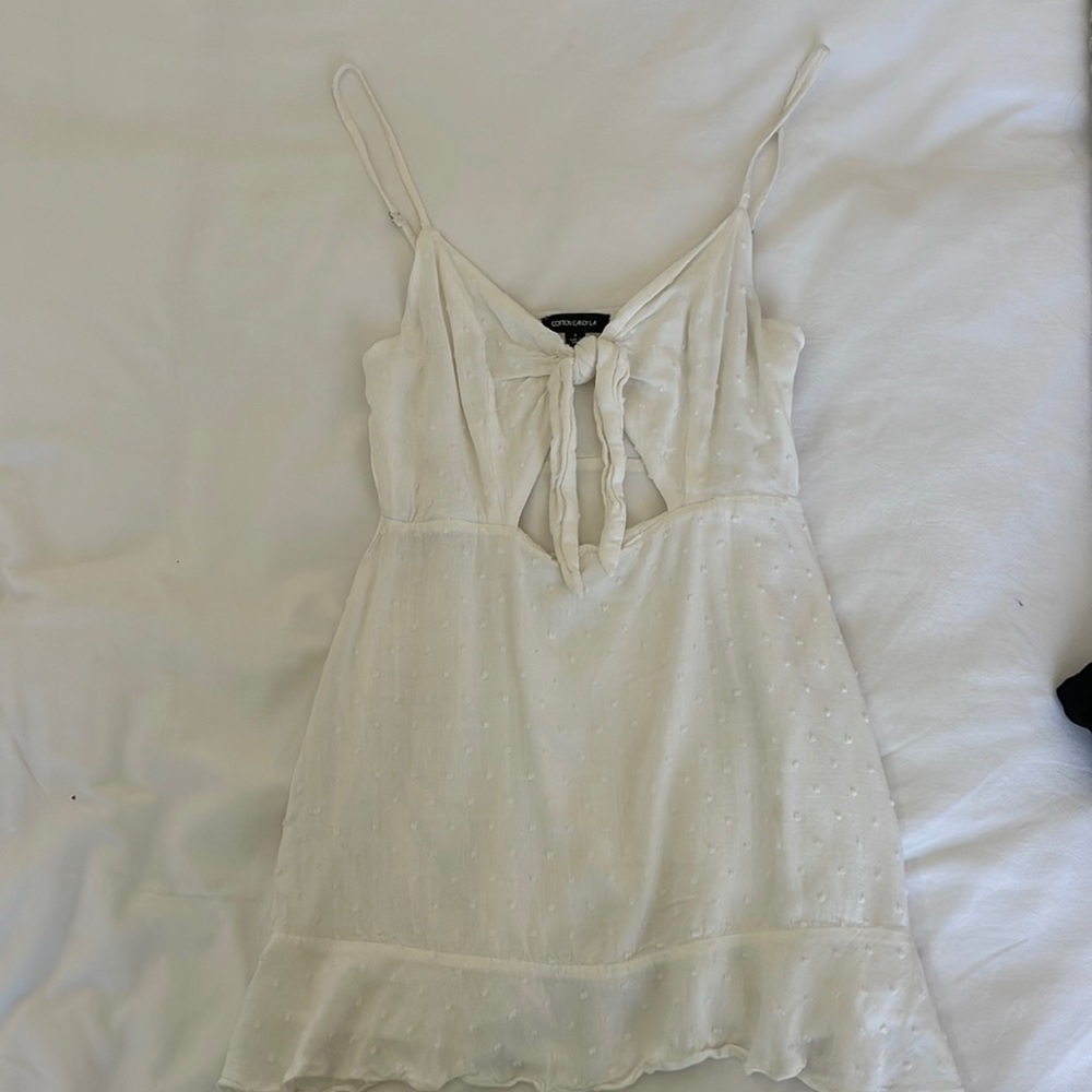 Cotton Candy LA White Dress with Cutout